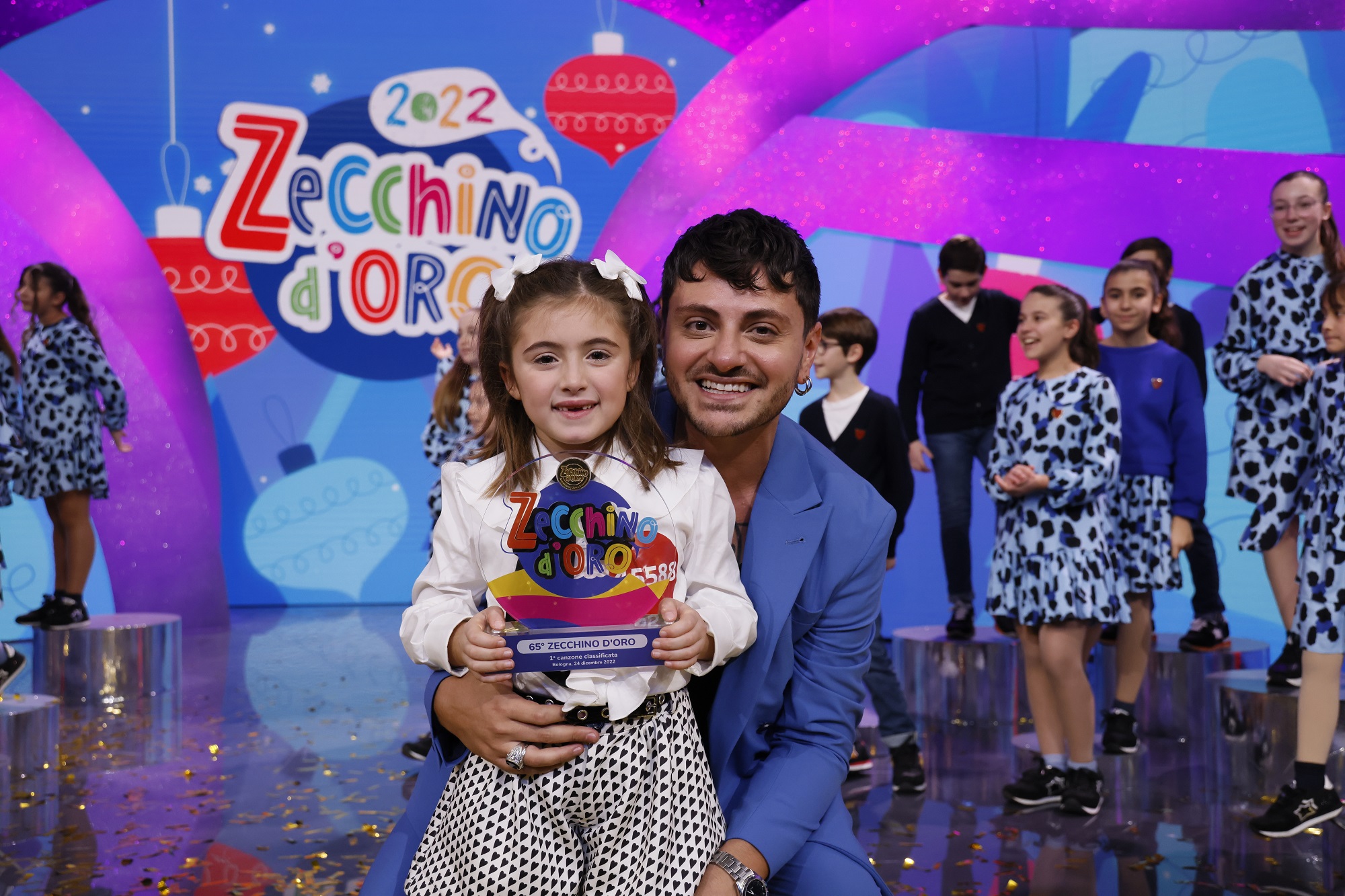 Zecchino d’Oro 2022: vince “Il panda con le ali” interpretata da Mariapaola, bimba siciliana di 7 anni