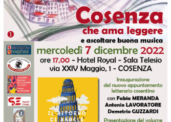 Nasce una nuova iniziativa di appuntamenti letterari, artistici e musicali Al Royal: Cosenza che ama leggere e ascoltare buona musica