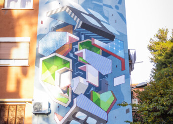 In anteprima le foto del muro finito di ETNIK, uno degli street artist più affermati al mondo grazie al suo inconfondibile stile