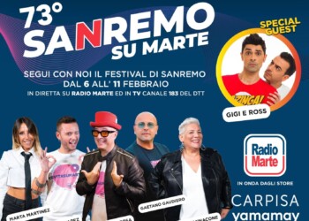 Radio Marte in diretta dal 73° Festival di Sanremo, ad un passo dall’Ariston
