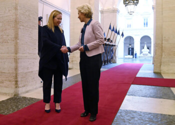 Meloni riceve von der Leyen a P.Chigi