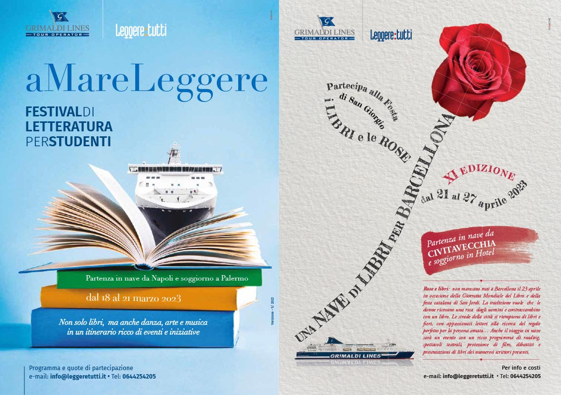 Tornano i viaggi letterari di “Leggere:tutti”: aMare Leggere e Una nave di libri per Barcellona