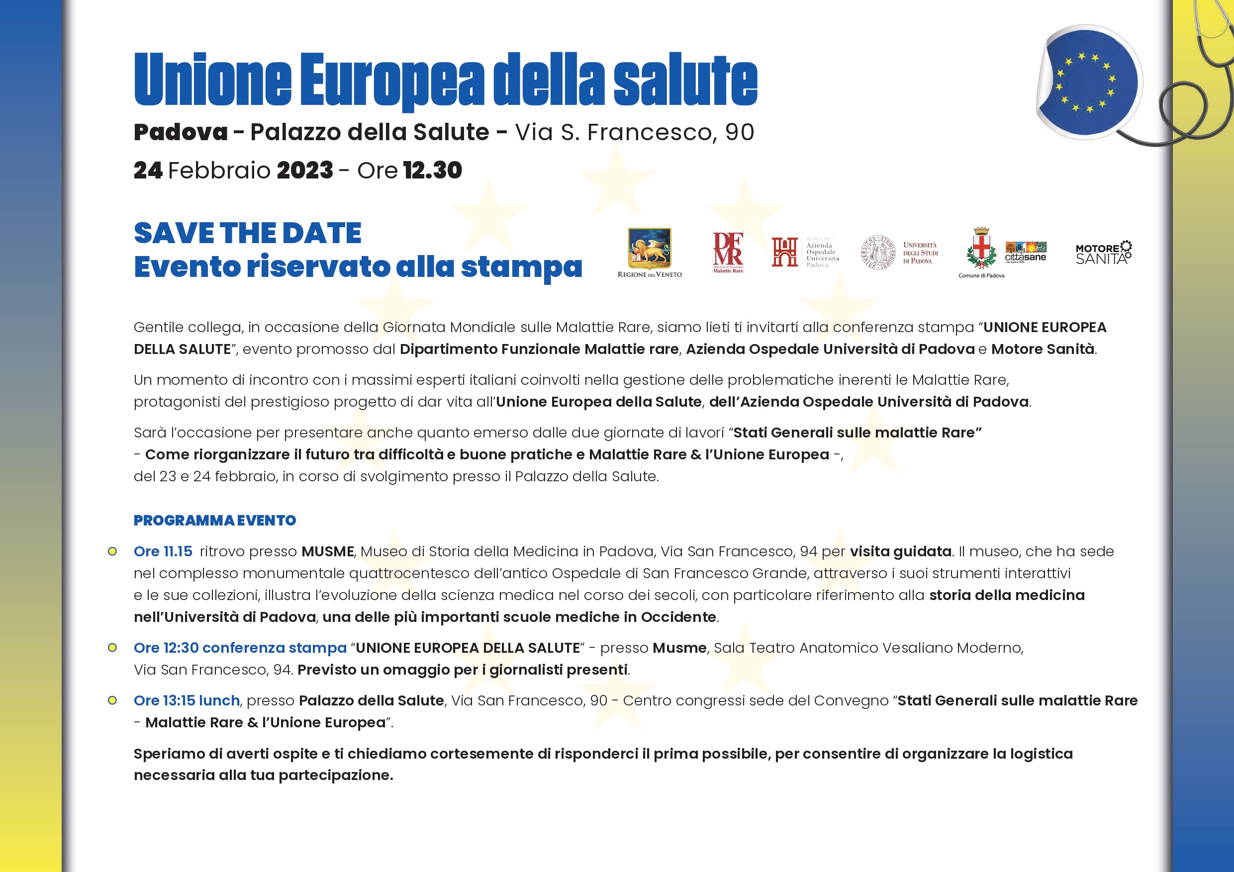 “Malattie Rare Stati Generali Nord Est Italia”