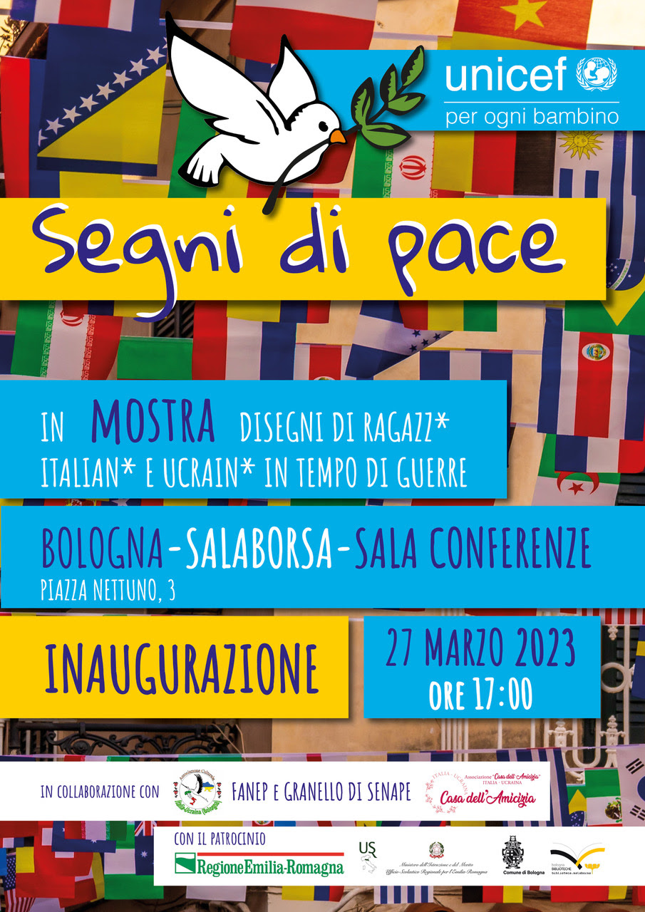 SEGNI DI PACE: lunedì 27 marzo si inaugura la mostra UNICEF