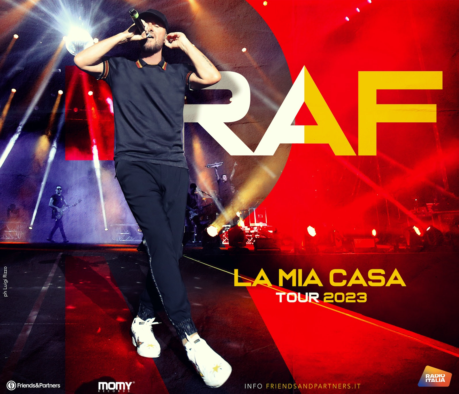 RAF torna in teatro: cresce l’attesa per “LA MIA CASA TOUR 2023”