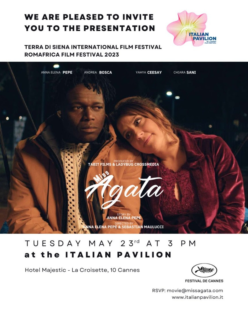 “Miss Agata” a Cannes selezionato al Terra di Siena Film Festival e Romafrica Film Festival