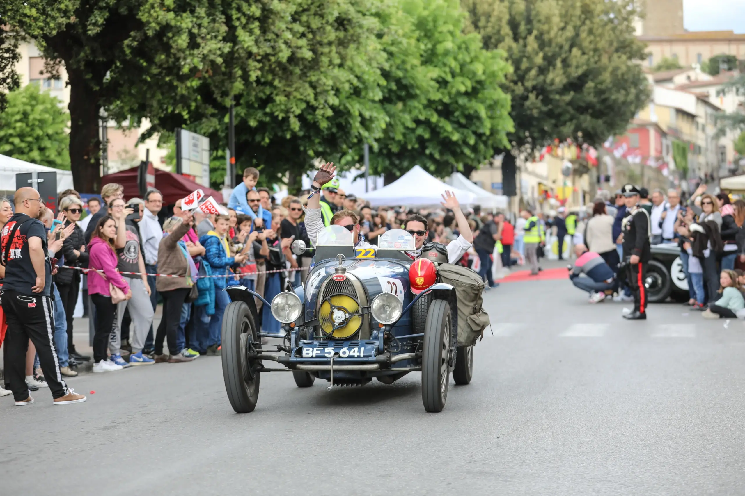 Mille Miglia 2023: il discesista azzurro Mattia Casse oggi VIP-Guest alla partenza della Mille Miglia