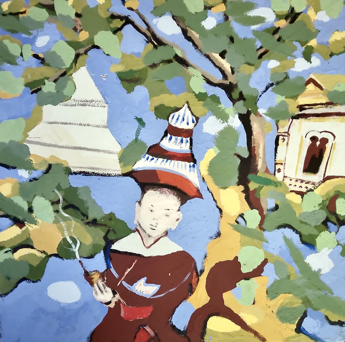 Asta delle opere della mostra “LAOS” di Andrea Barzini a sostegno della formazione di un giovane monaco buddista