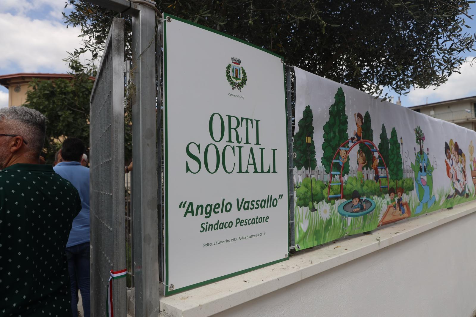 Gli "Orti Sociali ad Angelo Vassallo" rappresentano un patrimonio prezioso per la nostra comunità, e il modo migliore per onorare la memoria di Angelo Vassallo