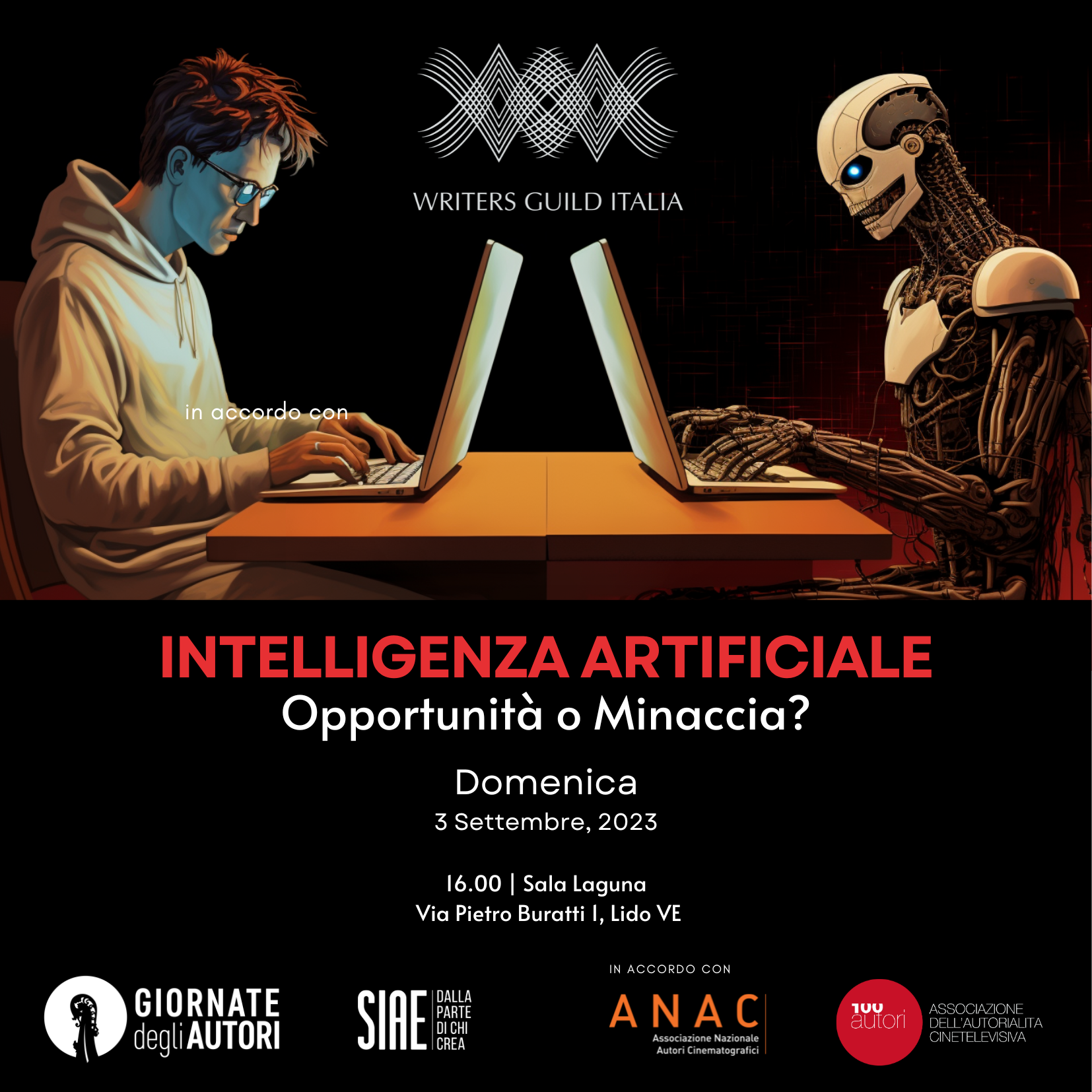 “Intelligenza Artificiale – Opportunità o Minaccia?” nell’ambito della XX edizione delle Giornate degli Autori