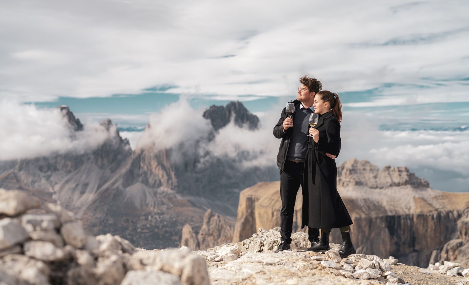 Sass Pordoi: sulla terrazza delle Dolomiti la più alta degustazione di vini al mondo