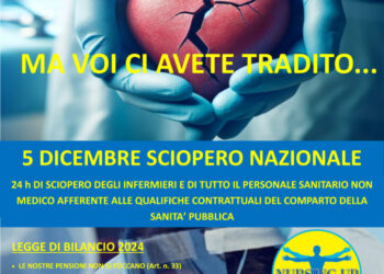 Sciopero il prossimo 5 dicembre!Infermieri e Medici fianco a fianco nella battaglia per la tutela della salute della collettività e per ridare dignità alle professioni sanitarie