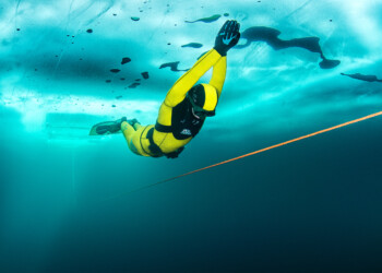 RECORD DEL MONDO SULLA DISTANZA IN APNEA SOTTO IL GHIACCIO
