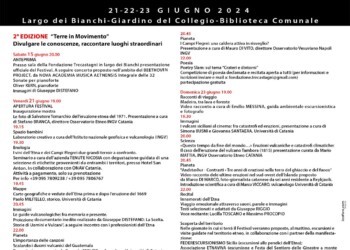 FESTIVAL DEI VULCANI ETNA: l’INGV partecipa alla manifestazione delle “Terre in movimento”