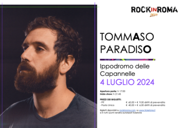 ROCK IN ROMA 2024: Tommaso Paradiso il 4 luglio 2024 live all’Ippodromo delle Capannelle