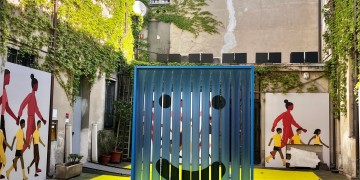 Un angolo del “reparto di pediatria più bello del mondo” alla Statale di Milano, in occasione del Fuori Salone.