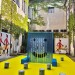 Un angolo del “reparto di pediatria più bello del mondo” alla Statale di Milano, in occasione del Fuori Salone.