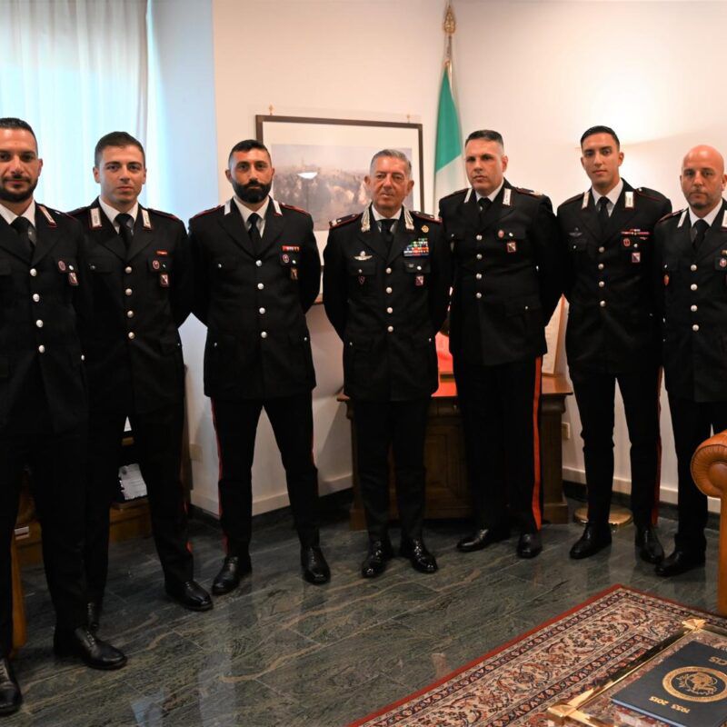 Il Generale Sciuto ringrazia i Carabinieri