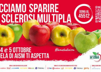 Il 3-4-5 ottobre torna ‘Mela di AISM’ in 5mila piazze italiane