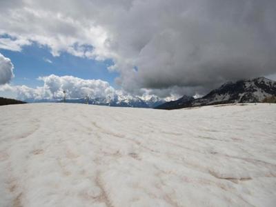 Con sabbia Sahara neve Alpi fonde più velocemente Con sabbia Sahara neve Alpi fonde più velocemente