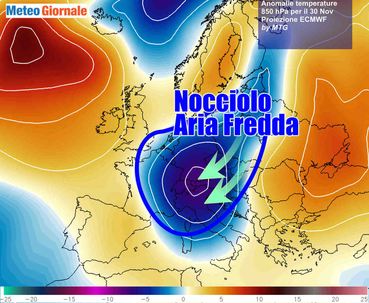 Meteo invernale la prossima settimana