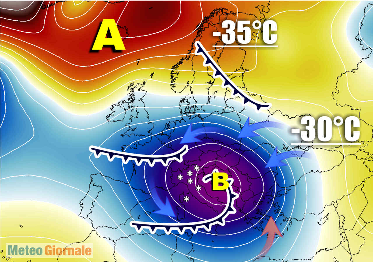 Meteo gennaio nevoso