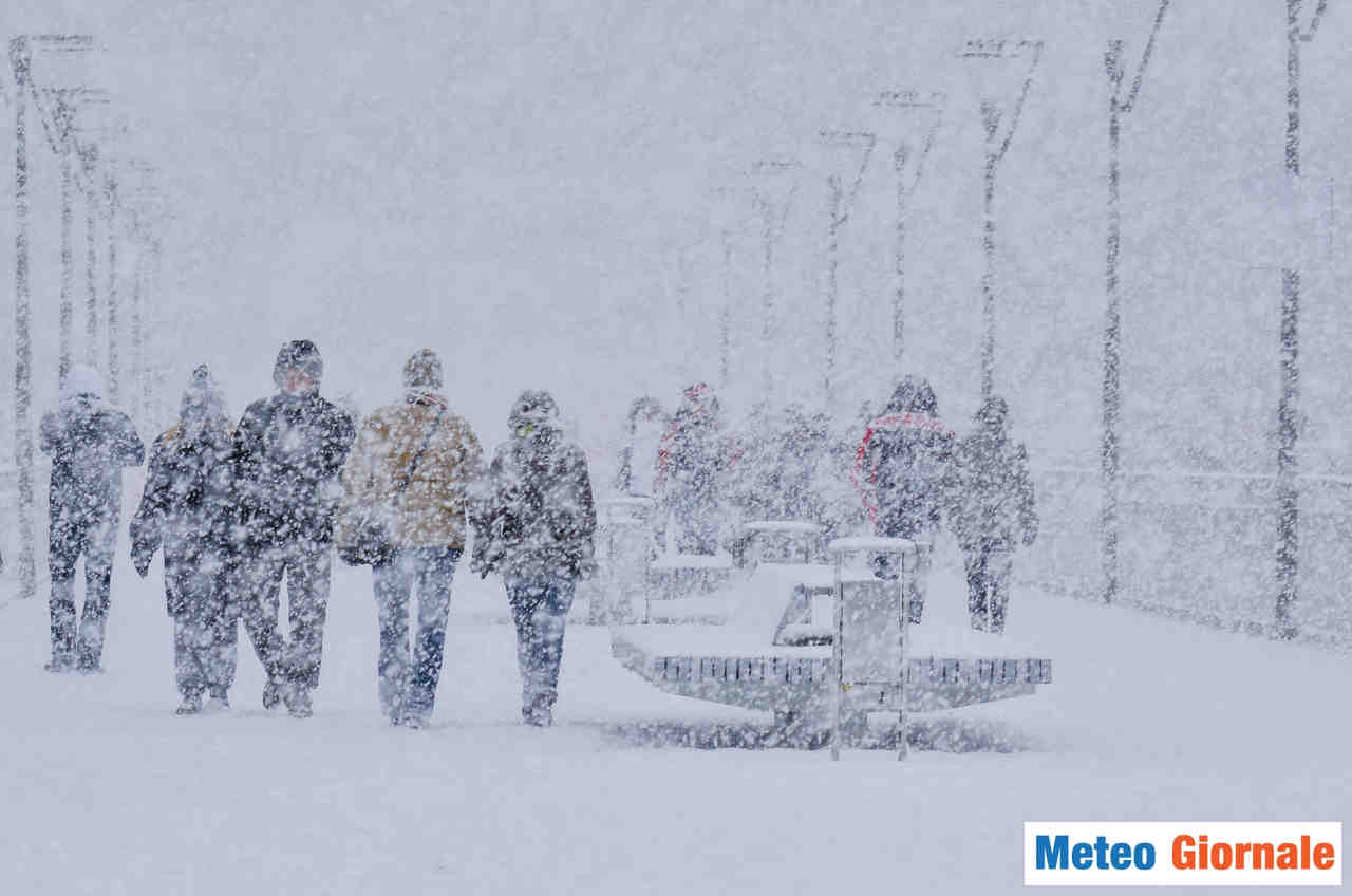 Meteo invernale. Nevicate e freddo.