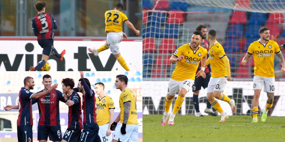 Arslan regala il pari all'Udinese. Bologna ripreso nel finale