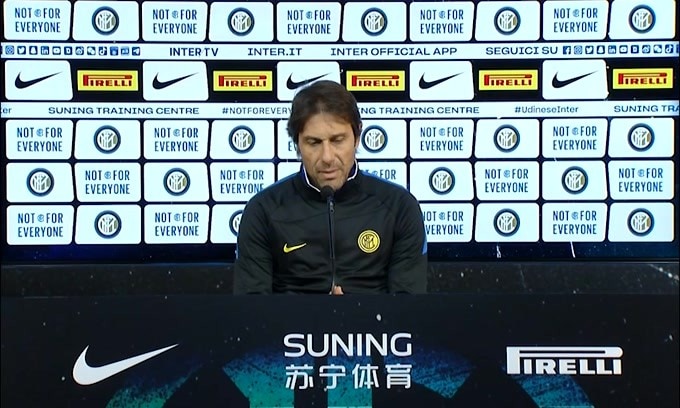 Conte: "Non dobbiamo sottovalutare l'Udinese"