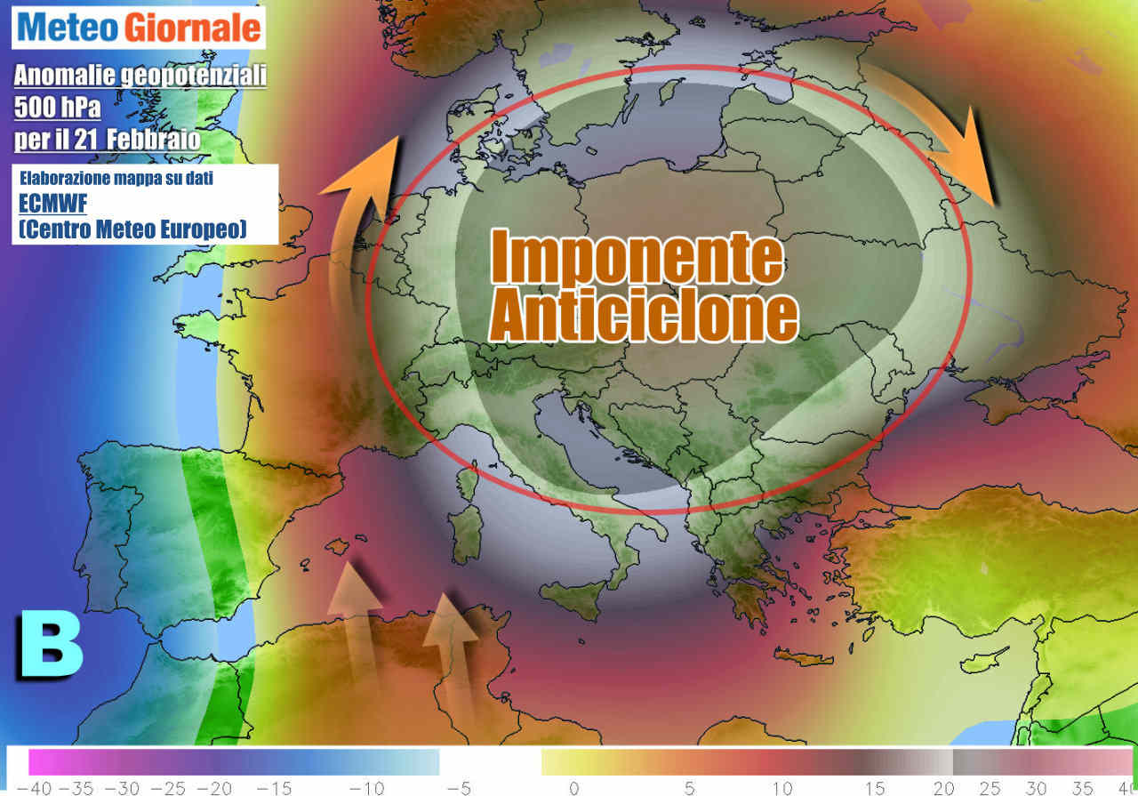 Dal weekend l'anticiclone giganteggerà su oltre mezza Europa